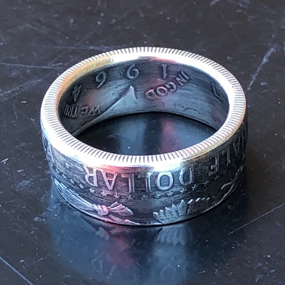 US Kennedy Half-Dollar Ring, Coin Rings, Rings, - Picture 7 of 8